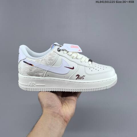 Nike Air Force 1 07 LV8 IQ1119 011 Off White White Dark Red EU 36 45 Sneaker EU 36-45 - Unisex (BS-62464)