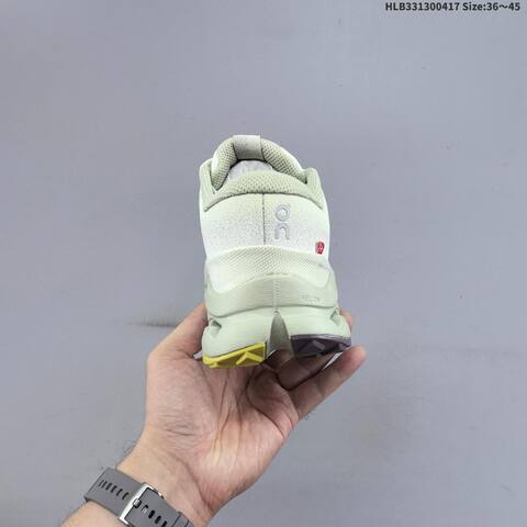 On Cloudsurfer Trail 2 WP Cream Pale Sage Yellow EU 36-45 Trail Shoe Trail Running Sneakers - Unisex (BS-69600)