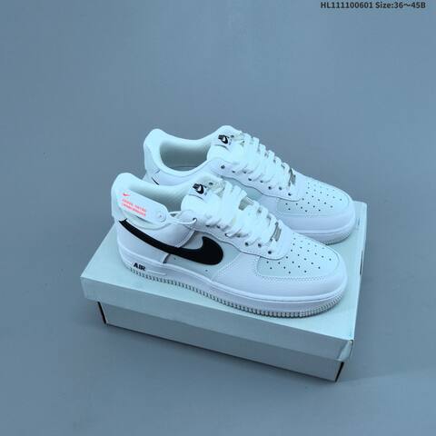 Nike Air Force 1 07 White Light Grey Black Navy Blue Gum Brown EU 36-45 Sneaker - Unisex (BS-60022)
