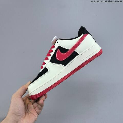 Nike Air Force 1 07 LV8 White Black Red Orange EU 36-45 Sneaker - Unisex (BS-61664)