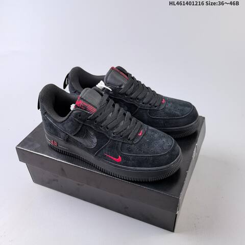 Nike Air Force 1 Low Grey Black White Dark Blue EU 36-46 Sneaker - Unisex (BS-62629)