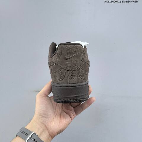 Nike Air Force 1 07 IU2363-200 Dark Brown EU 36-45 Skate Shoe - Unisex (BS-60711)