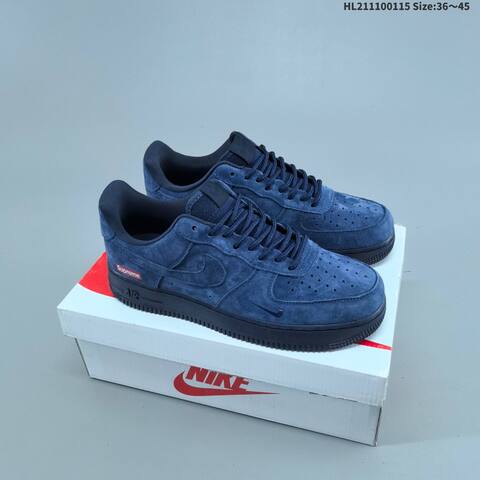 Nike Air Force 1 07 Supreme Olive Green Dark Purple EU 36-45 Sneaker - Unisex (BS-61973)