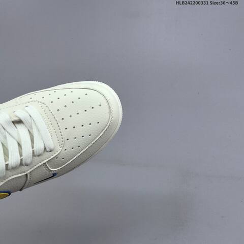 Nike Air Force 1 07 Low Sail Yellow Blue EU 36-45 Sneaker - Unisex (BS-61009)
