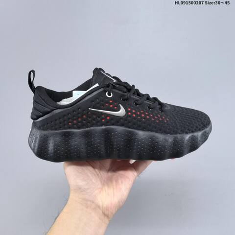 Nike Mind 002 Black Silver Bright Crimson EU 36-45 Running Shoe - Unisex (BS-61505)