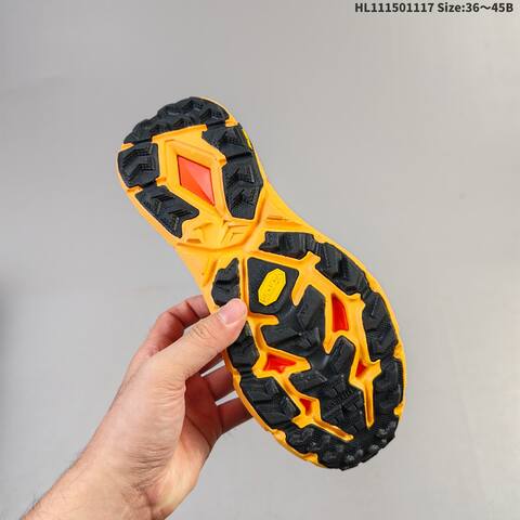 HOKA ONE ONE Mafate Speed 4 Grey Orange Yellow Black EU 36-45 Trail Shoe Trail Running Sneakers - Unisex (BS-69477)