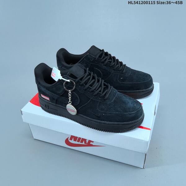 Nike Air Force 1 07 Supreme white brown black EU 36-45 skate shoe