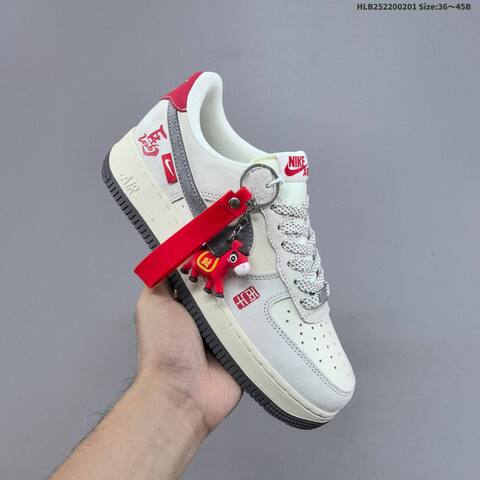 Nike Air Force 1 07 LV8 White Red Yellow Black EU 36-45 Sneaker - Unisex (BS-61605)