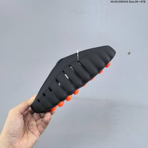 Nike Mind 001 HQ4307-600 Black Light Grey Silver Orange EU 36-47 Slides - Unisex (BS-60696)