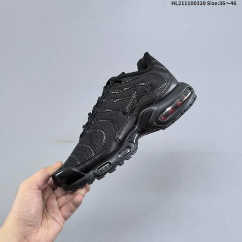 Nike Air Max Plus TN Black White EU 36-46 Running Shoe - Unisex (BS-61053)