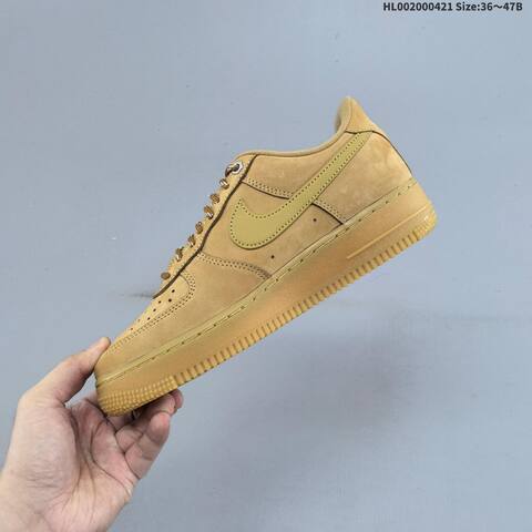 Nike Air Force 1 Low Wheat Flax Wheat Tan Gum Brown EU 36-47 Sneaker - Unisex (BS-60613)