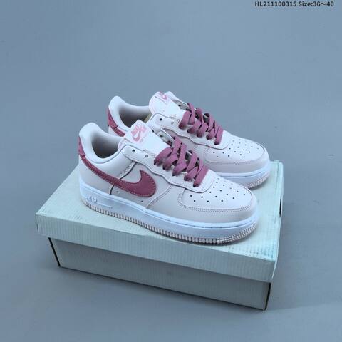 Nike Air Force 1 Low Off White Pink Purple White EU 36-40 Sneaker - Unisex (BS-61306)