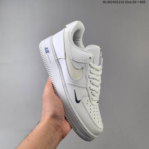 Nike Air Force 1 Low Grey Black White Dark Blue EU 36-46 Sneaker - Unisex (BS-62629)
