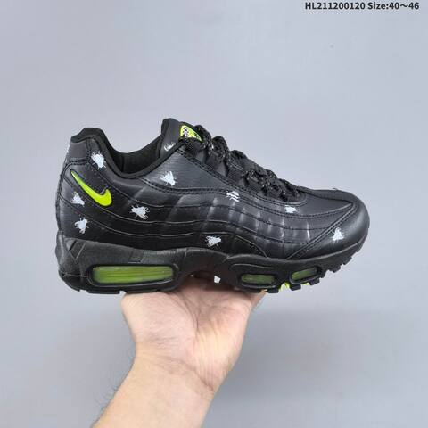 Nike Air Max 95 Black Neon Green White EU 40-46 Running Shoe - Men's (BS-61880)