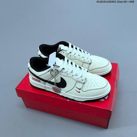 Nike Dunk SB Low Supreme Off White Grey Black Red EU 36-45 Skate Shoe - Unisex (BS-60992)
