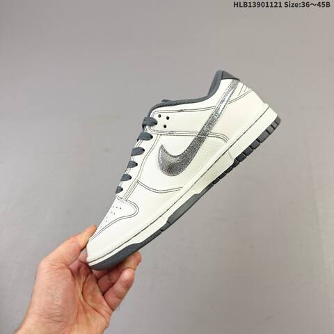 Nike Dunk SB Low Off White Dark Grey Silver EU 36-45 Skate Shoe - Unisex (BS-63299)