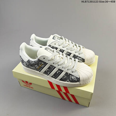 Adidas Superstar DIY Dark Grey Off White Black EU 36-45 Skate Shoe - Unisex (BS-65518)