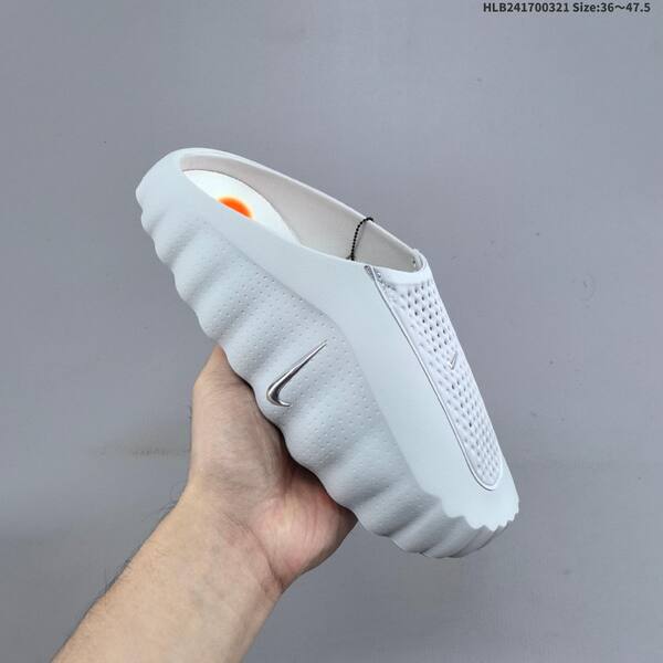 Nike Mind 001 black white silver orange EU 36-47 5 slides