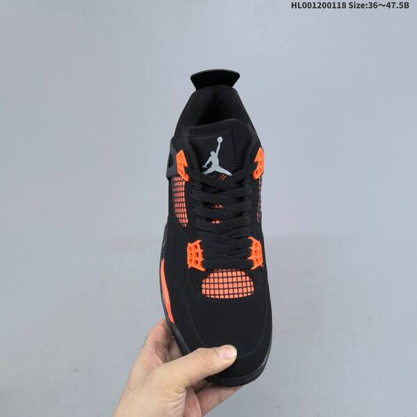 Jordan Air Jordan 4 Retro black/orange 36-47.5 basketball