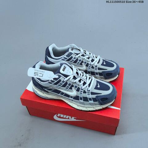 Nike P-6000 Navy Silver White Cream EU 36-45 Running Shoe - Unisex (BS-60279)