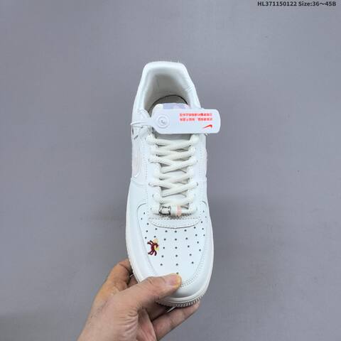 Nike Air Force 1 07 Low Join Forces IQ1143 100 Off White Light Beige Red Yellow EU 36 45 Sneaker EU 36-45 - Unisex (BS-61826)