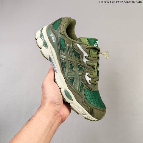ASICS GEL-NYC Olive Green Cream EU 36-46 Sneaker Casual Sneakers - Unisex (BS-69164)