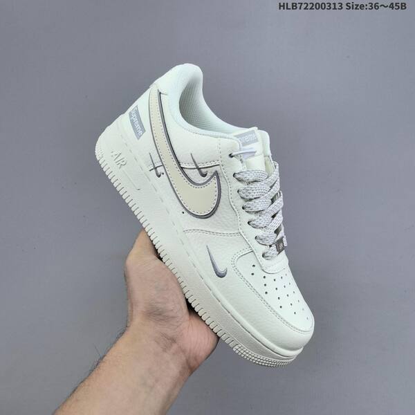 Nike Air Force 1 Low Supreme off white light grey EU 36-45 sneaker