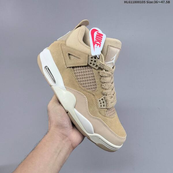 Jordan Air Jordan 4 Retro beige/taupe/white 36~47.5 basketball
