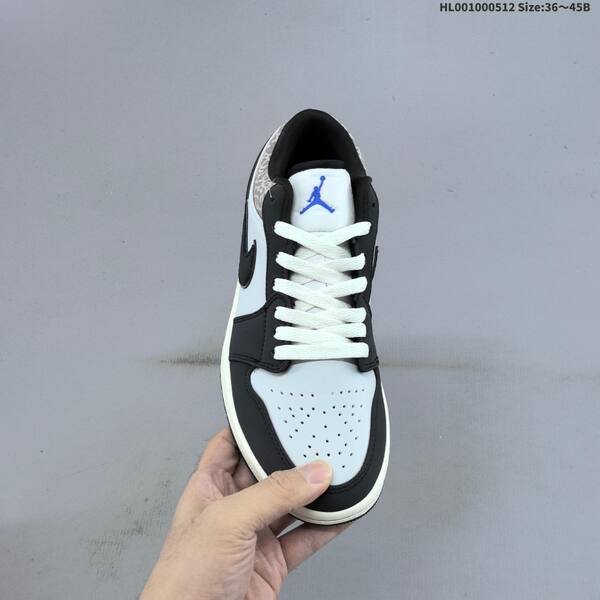 Jordan Air Jordan 1 Low PRM black/white/grey with blue accents EU 36-45 lifestyle