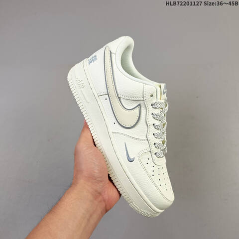 Nike Air Force 1 07 LV8 CS5288-056 Off White Light Grey EU 36-45 Sneaker - Unisex (BS-63021)