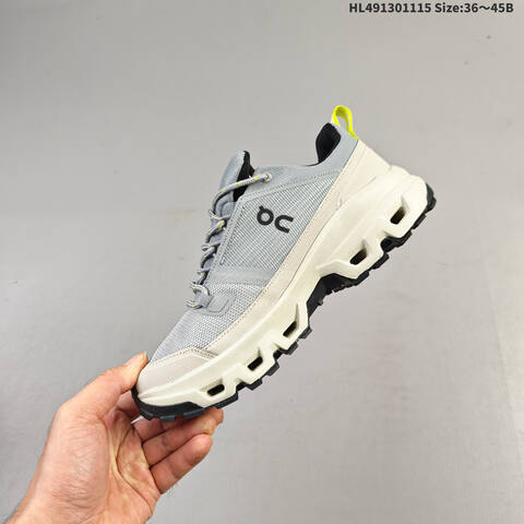 On Running Cloudrock Low WP Khaki Grey Beige Black EU 36-45 Trail Shoe Trail Running Sneakers - Unisex (BS-69814)