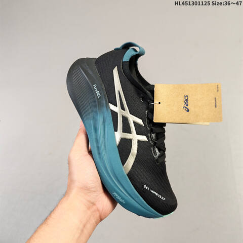 Asics Gel-Nimbus 27 Black Teal Silver EU 36-47 Running Shoe Running Sneakers - Unisex (BS-69232)