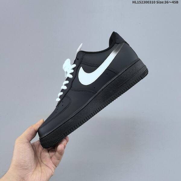 Nike Air Force 1 Low 07 black white silver EU 36-45 sneaker