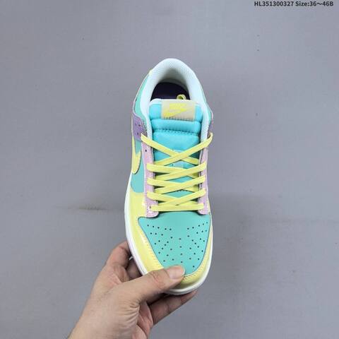 Nike SB Dunk Low Teal Yellow Purple Pink White EU 36-46 Skate Shoe - Unisex (BS-61089)