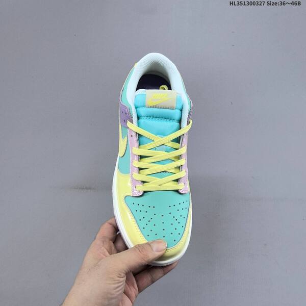 Nike SB Dunk Low teal yellow purple pink white EU 36-46 skate shoe