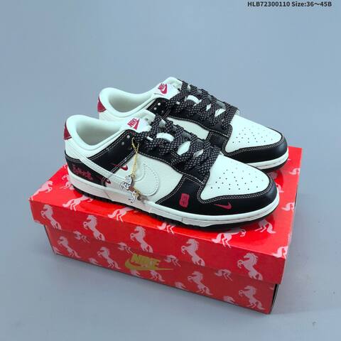 Nike Dunk SB Low White Black Red EU 36-45 Skate Shoe - Unisex (BS-62100)