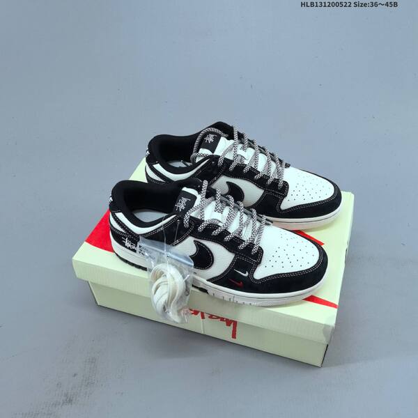 Nike Dunk SB Low Stussy Custom off white black red EU 36-45 skate shoe