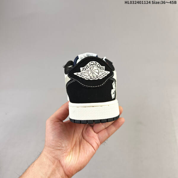 Nike Air Jordan 1 black/white/cream 36~45 basketball