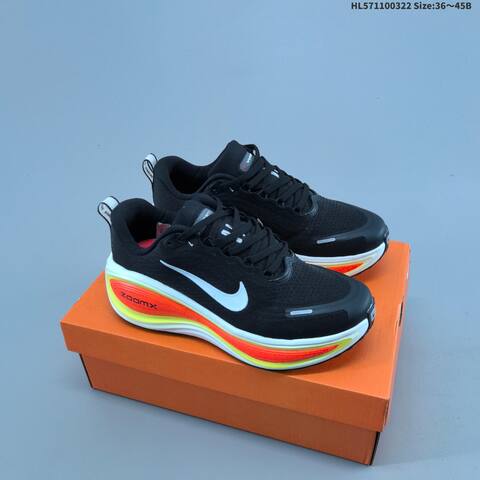 Nike Vomero Plus ReactX Air Zoom Black White Red Yellow EU 36-45 Running Shoe - Unisex (BS-61181)