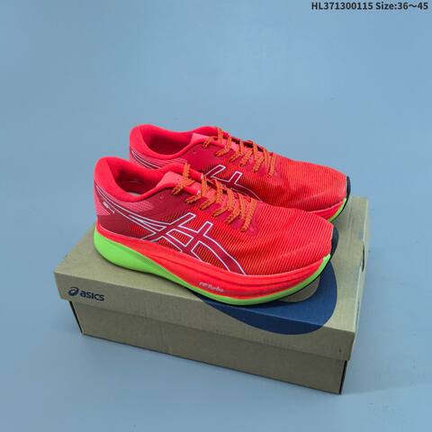 ASICS S4 FF Turbo White Neon Red Black EU 36-45 Running Shoe Running Sneakers - Unisex (BS-69061)