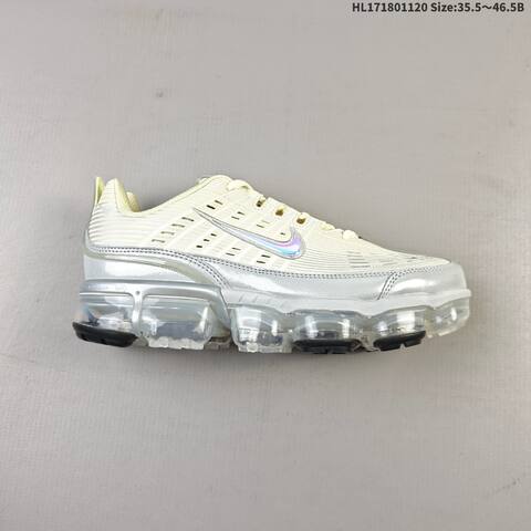 Nike Air Vapormax 360 Cream Silver Iridescent Clear EU 35 5-46 5 Running Shoe - Unisex (BS-63377)