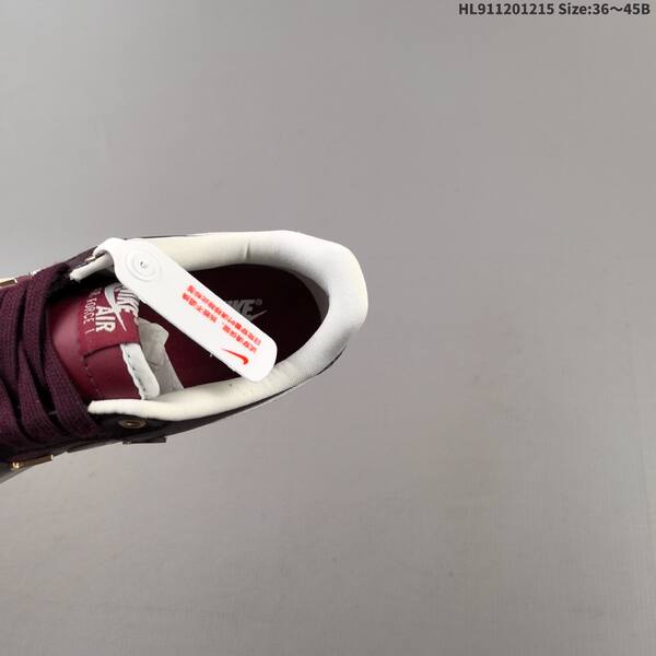 Nike Air Force 1 07 burgundy red white gold EU 36-45 sneaker