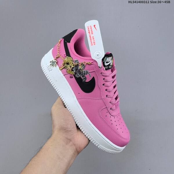 Nike Air Force 1 07 pink black white gold EU 36-45 sneaker