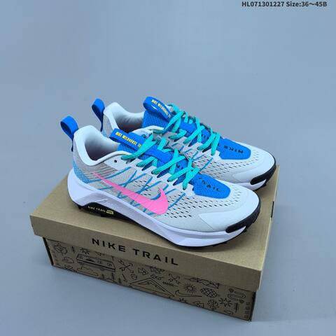 Nike ReactX Wildhorse 10 Pink Red Black White Purple Blue White EU 36-45 Trail Shoe - Unisex (BS-62396)