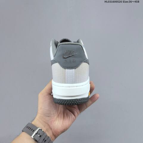 Nike Air Force 1 07 IH1943-100 Light Grey Dark Grey White Black Yellow EU 36-45 Sneaker - Unisex (BS-60111)