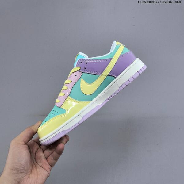 Nike SB Dunk Low teal yellow purple pink white EU 36-46 skate shoe