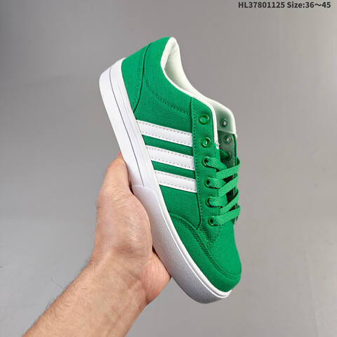 Adidas Gvp Canvas Green White Black EU 36-45 Skate Shoe - Unisex (BS-65462)