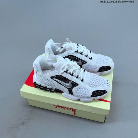 Nike Stussy x Air Zoom Spiridon Cage 2 Beige Black White EU 36-45 Sneaker - Unisex (BS-60210)
