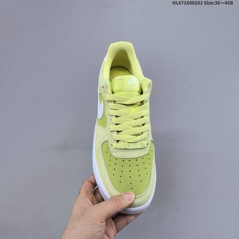 Nike Air Force 1 07 Light Green Yellow White EU 36-45 Sneaker - Unisex (BS-61573)