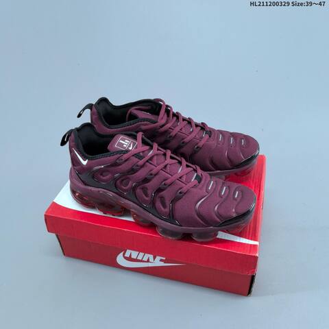 Nike Air Vapormax Plus Burgundy Black Purple Red EU 39-47 Running Shoe - Unisex (BS-61055)